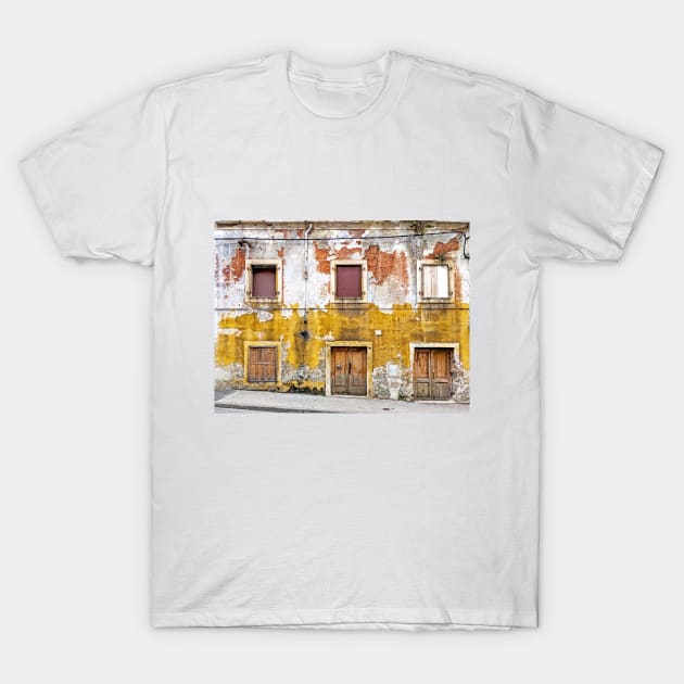Old Mediterranean House Exterior T-Shirt by kallyfactory